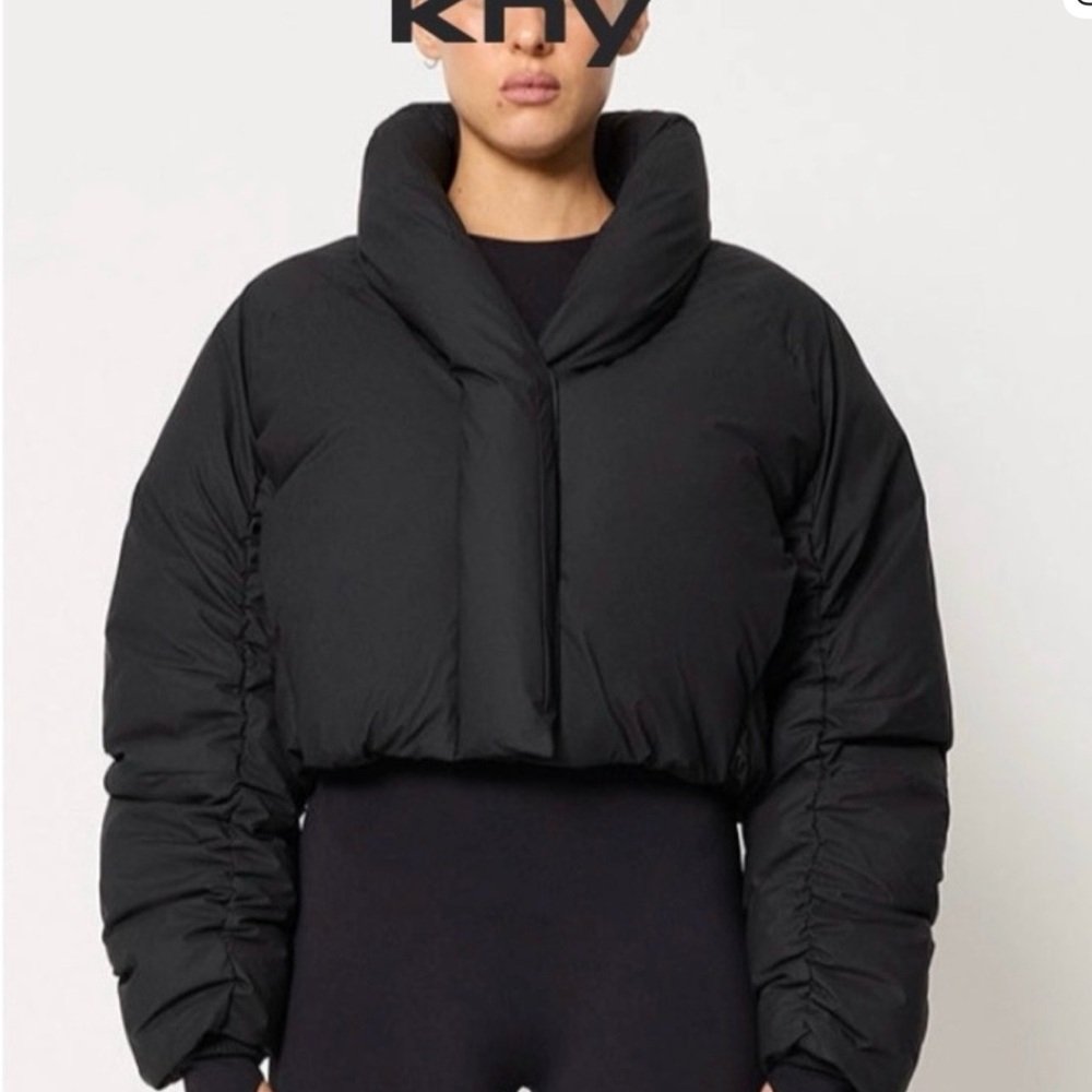 Kith Black Cropped Puffer Jacket
